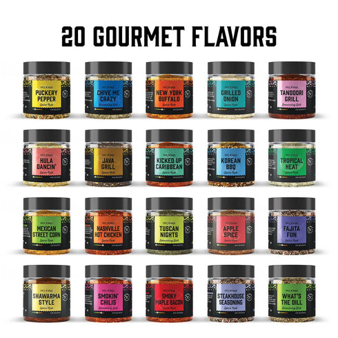Set 20 Set, Grilling Spice Grill Seasoning Gifts, Unique Spices and Seasonings Jars Gift BBQ Gifts For Men, Dad