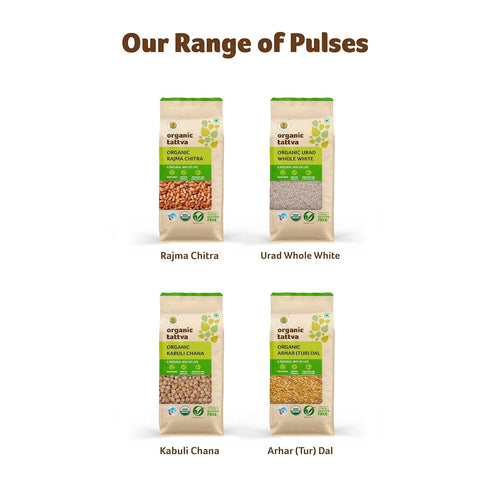 500g Organic Tattva Urad Dal White Split Lentils, USDA Certified