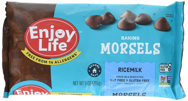 Enjoy Life Foods Ricemilk Baking Morsels Milk Chocolate Flavor, Gluten Free, School