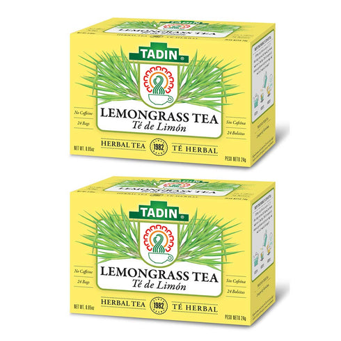 Lemongrass Lemon Tadin Tea - Te De Limon, Premium Tea for Nerves, PACK OF 2
