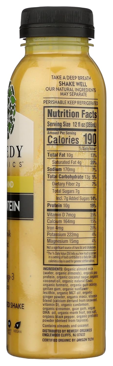 12 Oz Remedy Organics, Beverage Golden Mind Organic, Fl