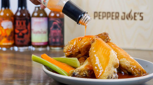 5 Pepper Joes Garlic Habanero Hot Sauce Gourmet Roasted Garlic Hot Sauce with Red Habanero Peppers Mild Heat