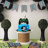 Game On Big Cake Topper - Black and Green Glitter Video Game Controller Cake Decorations for Kids