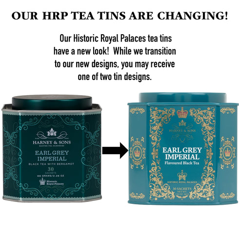 30 Harney & Sons HRP Earl Grey Tea, Sachets, HRP Earl Grey Imperial (Tin Design May Vary)