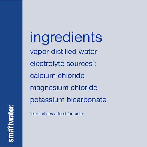 Packaged 33.8 Oz (pack 6) Smartwater Drinking Water, Fl