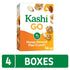 Kellogg's (4 Kashi GO Breakfast Cereal, Family Breakfast, Fiber Cereal, Honey Almond Flax Crunch Boxes)
