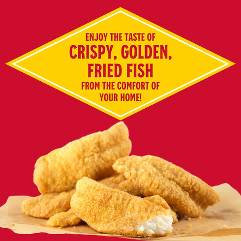 1 (Pack 1) Set) Louisiana Fish Fry Seasoned Fish Fry Seafood Breading Mix Gallon of - Season and Cook All Your Fish