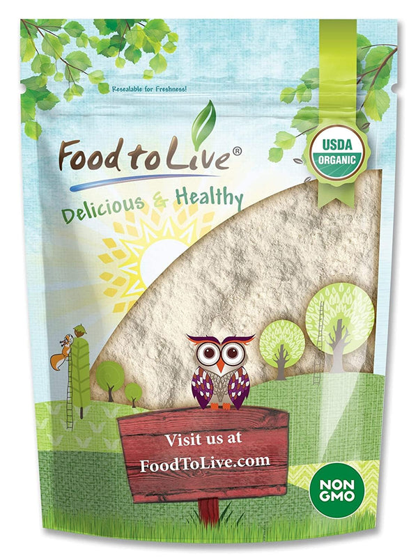 Food to Live Organic Cassava Flour, 4 Pounds Non-GMO, Raw Yuca Root