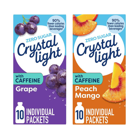 Crystal Light On The Go Drink Mix Variety Pack Grape & Peach