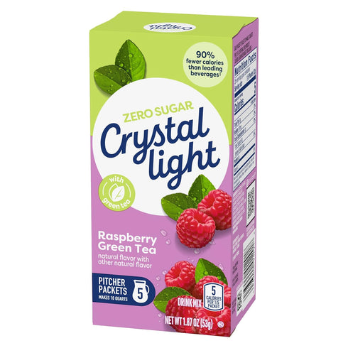 60 Packets, 1.87 oz Crystal Light Drink Mix, Pitcher for Flavorful Hydration and Shareable Refreshment, Naturally