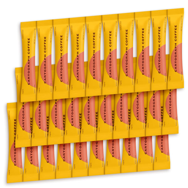 Cartograph Organic Instant Coffee Packets Single Serve 30PK - Medium Roast Instant