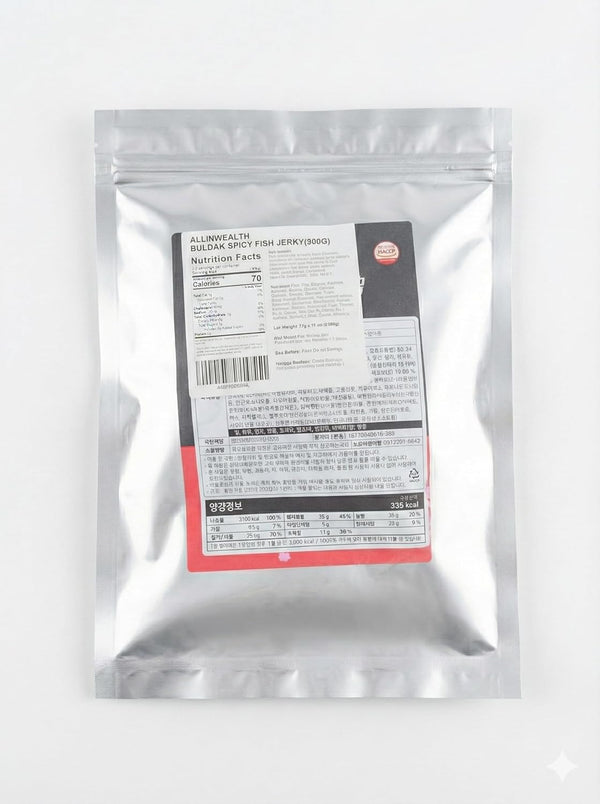 Allinwealth Buldak Spicy Cuttlefish Jerky, Sweet & Spicy Chicken Flavor Dried Cuttlefish Jerky,