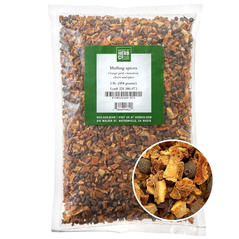 Monterey Bay Herb Co. Mulling Spices - Flavor Tea, Fruit Juices & Wine - 1 LB