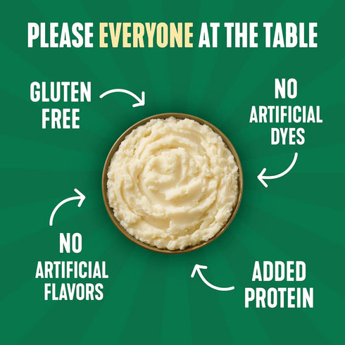 100% 4 4.6 (Pack 10) Idahoan Roasted Garlic +Protein Mashed Potatoes, Naturally Gluten-Free, Real Idaho Potatoes