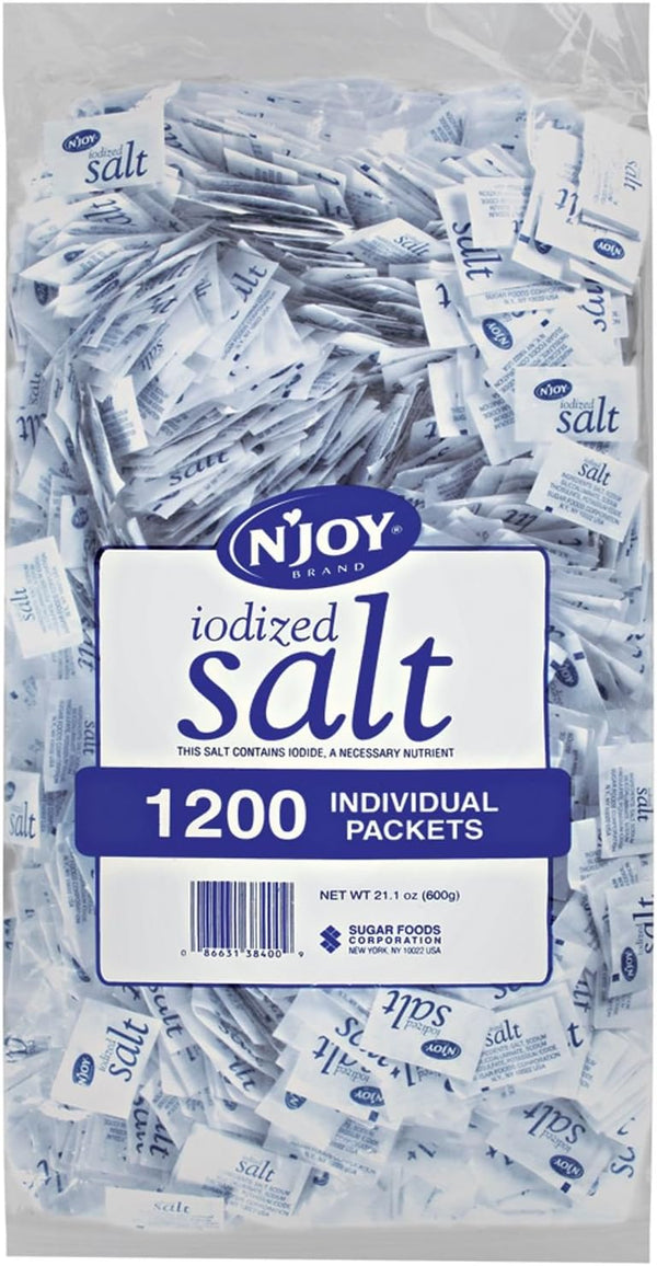 N'Joy Iodized Salt (.5 g., 1,200 Count) (7 Pack)