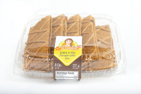 8 oz PACK 2 Perla & La Usuluteca Bakery - Semita de Pina (Pineapple Coffee Cake)