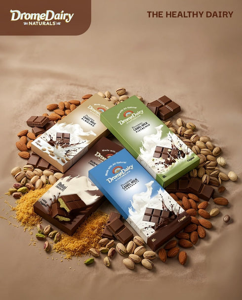 DromeDairy Naturals Full Size Camel Milk Chocolate with Pistachio