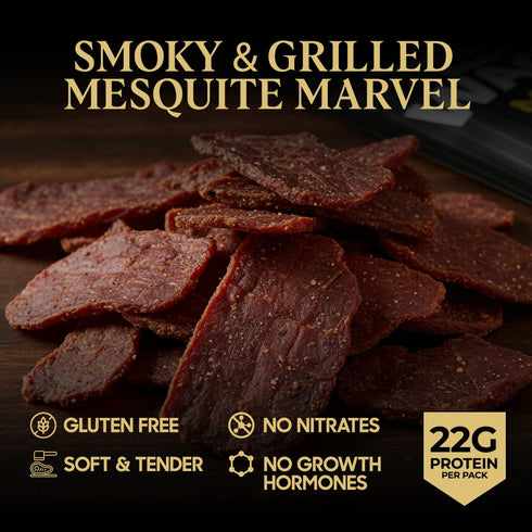 2-Pack (4oz) Five Star Wagyu Beef Jerky Tender Mesquite