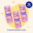 12pk, Immune 5g 12 Pack, 12oz NEW! wildwonder Sparkling Probiotic Drink For Gut Health & Support, Raspberry Lychee