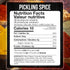 10.5 oz Fresh Finest Pickling Spice Pickling Spice Mix for Canning Pickles Premium Mixed Spices with Intense Flavors