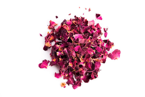12 oz, Organic Culinary Rose Petals, Dried, Edible for Tea and Bath