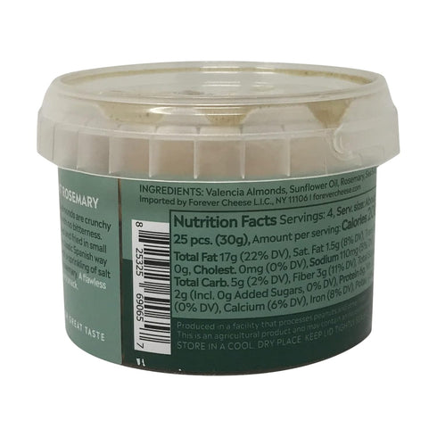 Prepacked, 4 OZ Mitica Valencia Almonds with Rosemary