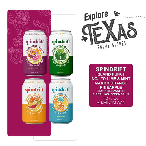 20- Pack 12 oz Spindrift of Tropical Collection Sparkling Water & Real Squeezed Fruit fl Can