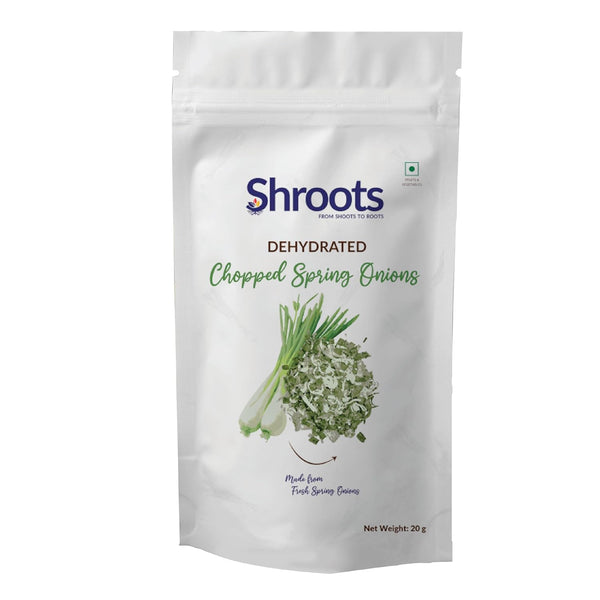 SHROOTS Dehydrated Green Spring Onion Flakes Air Dried Dehydrated Vegetable, 20g (0.7oz,