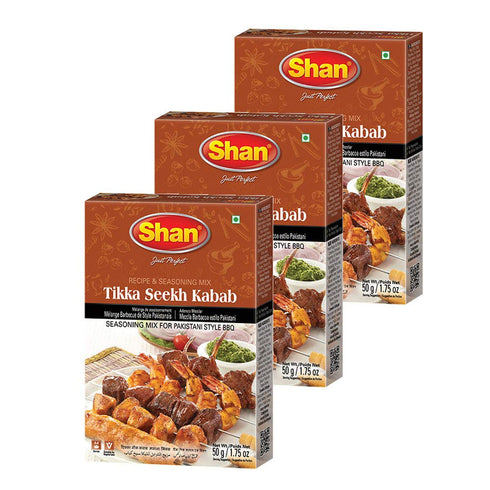 Shan - Tikka Seekh Kabab Seasoning Mix (50g) - Spice Packets for