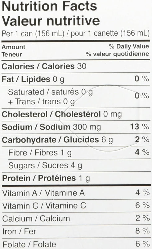 156 ml 5.5 oz 6 Pack HEINZ Tomato Juice fl
