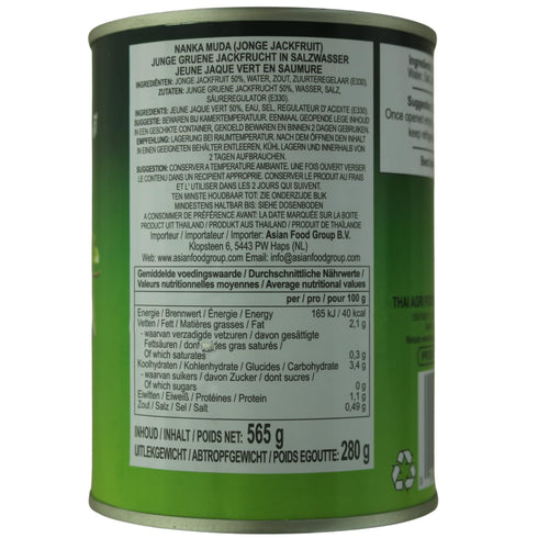 Aroy-D 20 (Pack 6) Young Green Jackfruit in Brine, Ounce