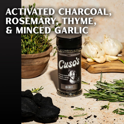 5 oz Cusos Dirt BBQ Seasoning - Dirt Rub - Bold Steak & Brisket Seasoning for Smoking - Dry Rub for Meat - Steak