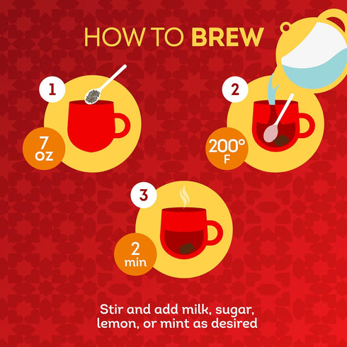 Brooke Bond 1800 (Pack 1) Red Label | Loose Tea | Premium Quality | Indian Black Tea | Authentic Indian Chai Blend |