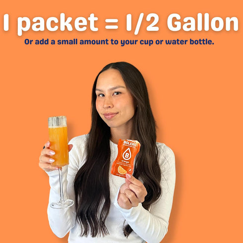 Packets 24 Bolero Sugar Free Drink Mix Variety Fruit Flavors | Powdered Flavored Water | Large Sachet On The Go