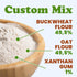 1 Food to Live Whole Grain Buckwheat Flour Blend, Pound A Custom Mix of Buckwheat Flour and Oat Flour, Non-GMO, Fine