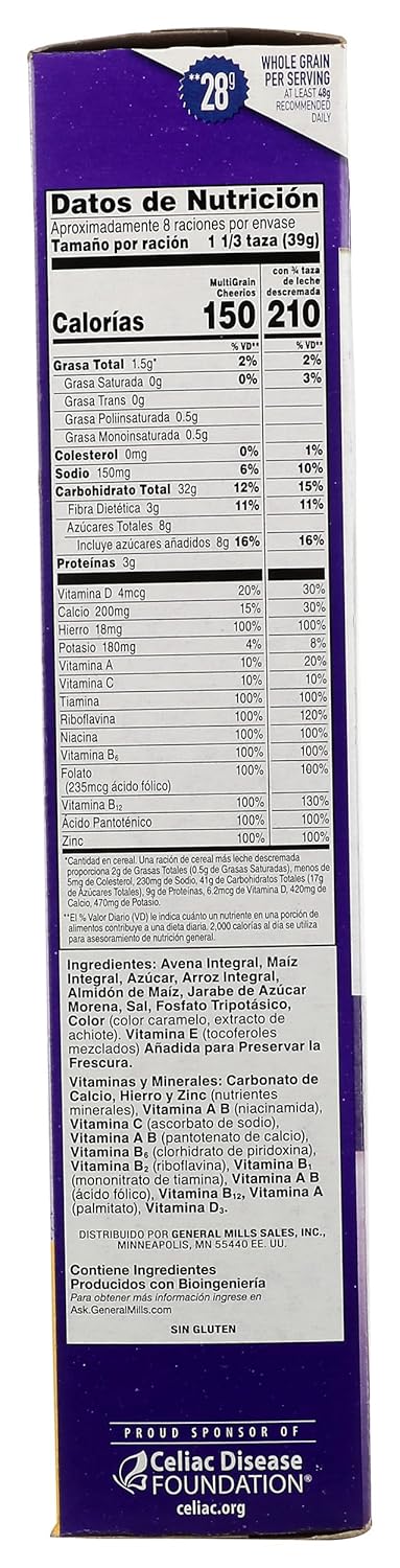 General Mills 12 , Cheerios Multi Grain, Ounce
