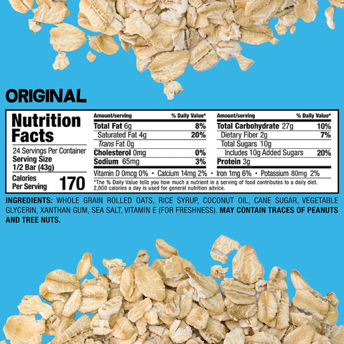 (12 Bobo's Original Oat Bars, Simple Ingredients, Whole Grain Oats, Plant Based, Gluten Free Breakfast Bars, Non-GMO