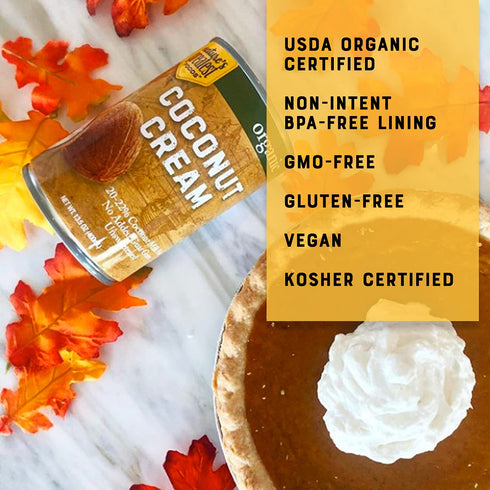 2022% 13.5 oz (12-Pack) Organic Coconut Cream NO GUAR GUM, Unsweetened, Fat, | Natures Greatest Foods