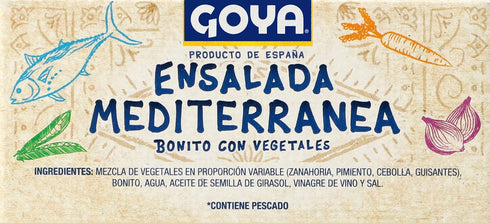 5.30 (Pack 10) Goya Foods Mediterranean Bonito and Vegetables Salad, Ounce