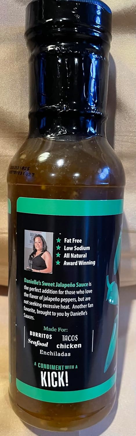 Danielle's Sauces Danielle's Sweet Jalapeno Sauce - Flavorful Gourmet Sauce