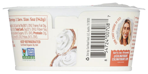 culina 5 OZ Plain & Simple Coconut Yogurt