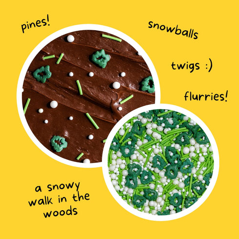 Supernatural Into the Woods Natural Confetti - Tree Sprinkles, No Artificial Dyes, Vegan, 3oz