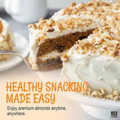 100% 2 lb Packed Oh! Nuts Almonds Natural Diced - Raw - Natural - - High-Protein Diced Almonds - in New York Zip-Seal