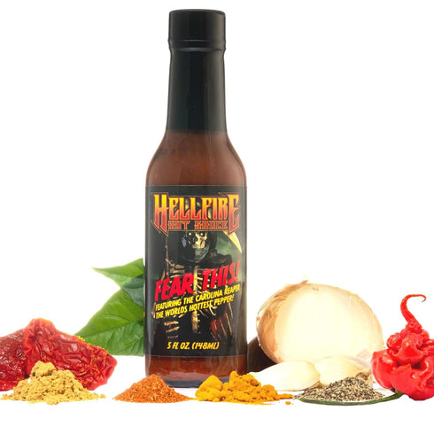 Hellfire Fear This! Award Winning Carolina Reaper Hot Sauce, 148ml