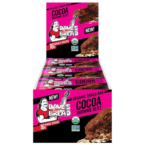Dave's Killer Bread Cocoa Brownie Blitz Organic Snack Bars, 12 Individually Wrapped