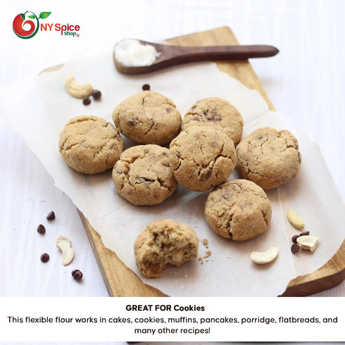 5 NY Spice Shop Sorghum Flour - Pound Whole Grain Flour - Juwar Sorghums Stone Ground - Maida Atta for Cooking, Baking