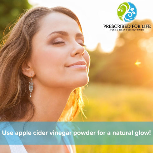 5% (4oz 113g) Prescribed For Life Apple Cider Vinegar Powder, Organic ACV, Spray Dried, Gluten Free, Vegan, Non GMO