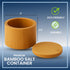 NORTHWARD SPIRIT Set 8.5 Oz Bamboo Salt Box Cellar Canister Gift With Maldon Sea Salt Flakes Box - Great For Salts