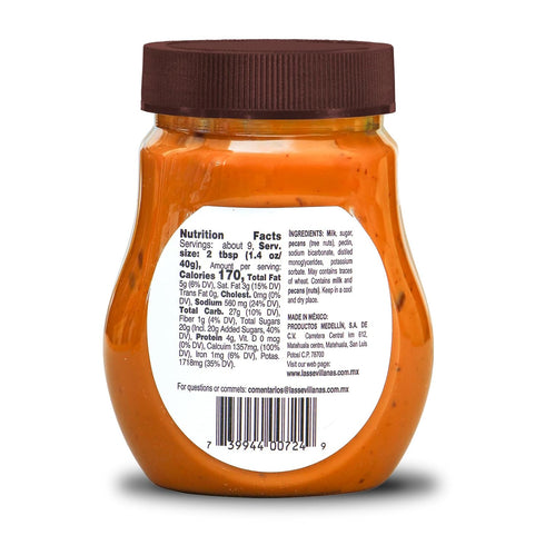 (13.1 Oz 1 Pack) Gloria Spreadable Dulce de Leche Milk Candy with Nuts Arequipe, Caramel Sauce Cajeta Mexicana
