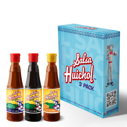 Salsa Huichol Mix 3-Pack - (1 Original, 1 Negra, 1 Habanera) Authentic